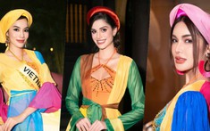 Thí sinh Miss Grand mặc áo tứ thân, nhảy sạp, xem show Tinh hoa Bắc Bộ cùng 3000 khán giả