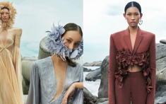 Quán quân The Face - Huỳnh Tú Anh diện đồ NTK Công Trí xuất hiện trên Vogue Mỹ