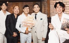 'Út Lục Lâm' - Tuấn Trần diện vest trắng chuẩn 'nam thần', visual sáng bừng tại họp báo 'Đất rừng phương Nam'