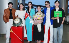Hoa hậu Nông Thuý Hằng mang 70kg hành lý đi thi quốc tế, chạnh lòng khi không có gia đình bên cạnh