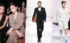 Kỳ Duyên, Minh Triệu diện menswear, chăm chú nhìn “trò cưng” Tuấn Ngọc diễn show thời trang