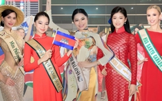 Loạt hoa hậu quốc tế diện áo dài, háo hức khi đến Việt Nam dự thi Miss Earth 2023