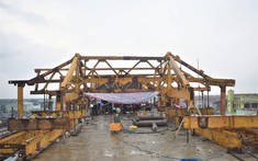 Cây cầu 640 tỉ đồng ở cửa biển Cà Mau sẽ thông xe vào cuối năm