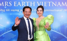 Quang Tèo cùng 'cô vợ màn ảnh' Phan Kim Oanh ngồi 'ghế nóng' Mrs Earth Vietnam 2024