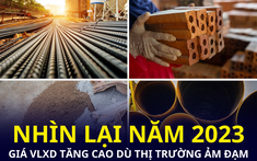 Nhìn lại năm 2023: Giá vật liệu xây dựng vẫn tăng cao dù thị trường ảm đạm