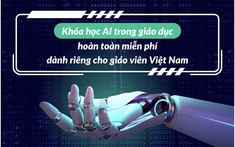 Khóa học AI trong giáo dục hoàn toàn miễn phí dành riêng cho giáo viên Việt Nam