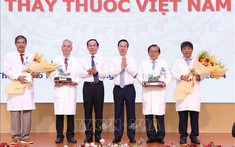 Ngày Thầy thuốc Việt Nam: Chủ tịch nước Võ Văn Thưởng thăm, động viên y, bác sĩ Bệnh viện Nhi đồng 1