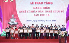 Chủ tịch nước Võ Văn Thưởng: Các nghệ sĩ nhân dân, nghệ sĩ ưu tú thực sự là ‘vốn quý của đất nước’