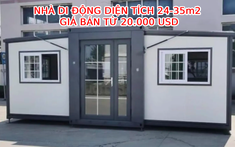 Nhà di động diện tích 24-35m2 được rao bán với giá từ 20.000 USD, giao tận nơi trong 4 ngày