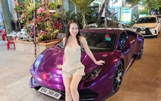 Vợ chồng nữ đại gia chuyên mua bán xe "2 thì" ở Cần Thơ đổi màu sơn cho Lamborghini Huracan biển tứ quý 8