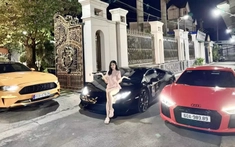 Audi R8 và Ford Mustang chưa đủ, vợ chồng nữ đại gia Đồng Nai tậu thêm siêu xe Lamborghini Huracan