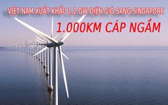 Dự án xuất khẩu 1,2 GW điện gió sang Singapore qua 1.000 km cáp ngầm dưới biển có diễn biến mới