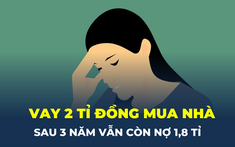 Vay 2 tỉ đồng mua nhà, sau 3 năm vẫn còn nợ 1,8 tỉ đồng