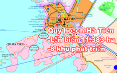 Quy hoạch Hà Tiên với hơn 11.000 ha diện tích lấn biển, đảo nhân tạo