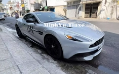 Trong lúc chờ được giao siêu phẩm Valhalla, "Qua" Vũ lái tạm Aston Martin Vanquish biển tứ quý 8 dạo phố