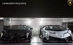 Cặp đôi siêu phẩm Lamborghini Veneno của đại gia Hồng Kông mới về showroom ở Campuchia?