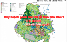 Quy hoạch Khu 1 khu đô thị Sóc Sơn với diện tích gần 630ha