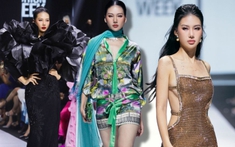 Hoa hậu Bùi Quỳnh Hoa liên tục đảm nhận vị trí First Face, Vedette “khuấy đảo” sàn catwalk