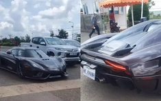 Siêu phẩm Koenigsegg Regera của Hoàng Kim Khánh xuất hiện tại cửa khẩu Hoa Lư: Xin giấy thông hành để chuẩn bị sự kiện lớn