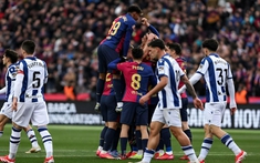 Barcelona đại thắng Real Sociedad, lấy lại ngôi đầu La Liga