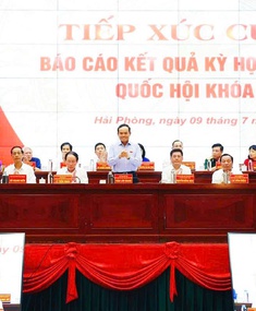 Hải Phòng: Tiếp xúc cử tri báo cáo kết quả Kỳ họp thứ 9, Quốc hội khóa XV