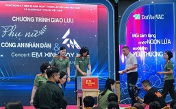 Lực lượng nữ Công an Nhân dân cùng các nghệ sĩ 'Vũ trụ Say Hi' chung tay khắc phục hậu quả bão lũ