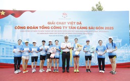 Giải chạy việt dã Công đoàn Tân cảng Sài Gòn thu hút gần 500 cán bộ, đoàn viên tham gia