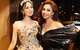 Hà Phương xuất hiện lộng lẫy như công chúa, sánh bước cùng em gái Minh Tuyết tại show Chung Thanh Phong