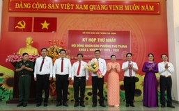 Ông Võ Công Thành tái đắc cử Chủ tịch HĐND phường Phú Thạnh với tỷ lệ tín nhiệm tuyệt đối