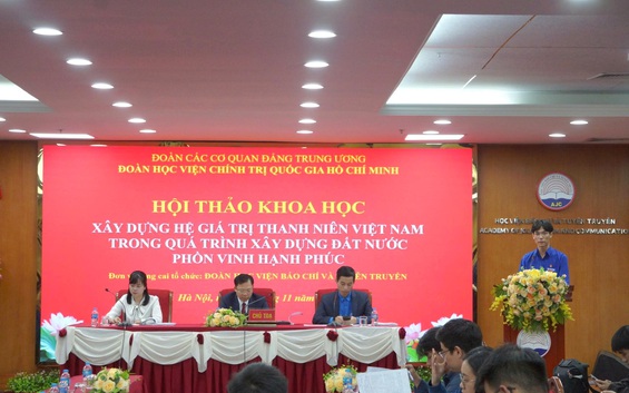 “Xây dựng hệ giá trị thanh niên Việt Nam hôm nay phải gắn với tư tưởng Hồ Chí Minh và khát vọng xây dựng đất nước phồn vinh, hạnh phúc”