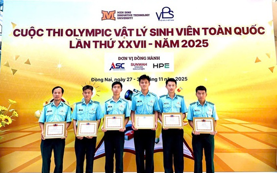 Học viện Phòng không-Không quân đoạt giải Ba toàn đoàn cuộc thi Olympic Vật lý sinh viên toàn quốc lần thứ XXVII