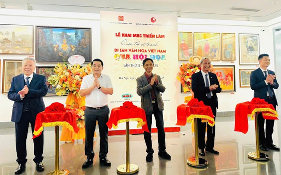 Khai mạc Triển lãm cuộc thi vẽ tranh 'Di sản văn hóa Việt Nam qua hội họa' lần thứ II năm 2025