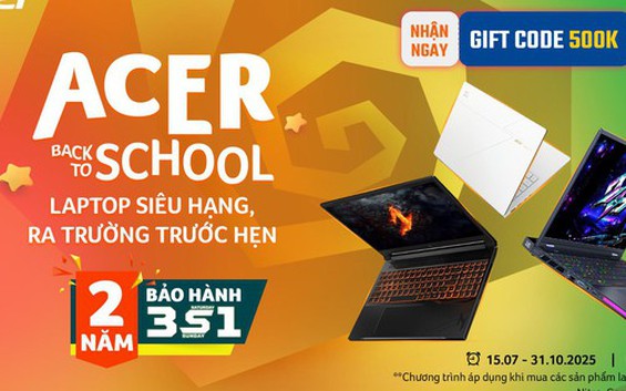 Acer Việt Nam ra mắt chương trình ưu đãi Back To School 2025