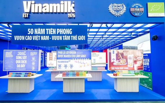 Không gian trưng bày và trải nghiệm của Vinamilk hút khách keo nha cai com truc tiep bong da Triển lãm thành tựu đất nước 80 năm