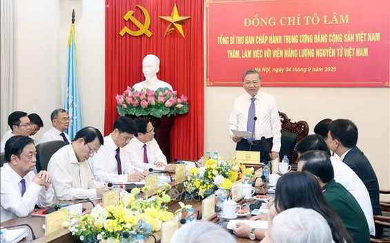 Tổng Bí thư Tô Lâm: Phát triển ứng dụng năng lượng nguyên tử phải là chiến lược lâu dài