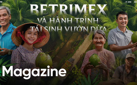Betrimex và hành trình tái sinh vườn dừa:“Cùng 13.000 nông dân, chúng tôi đang tiến vào cửa thắng của nông nghiệp Việt”