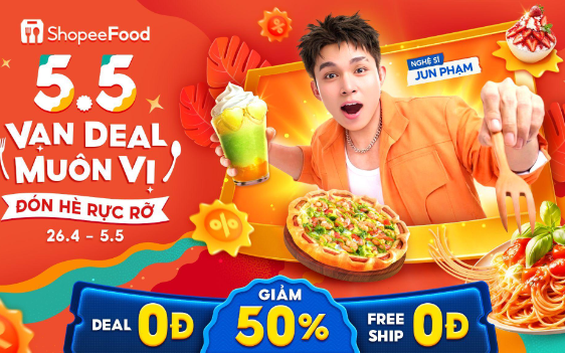 ShopeeFood 5.5 vạn deal muôn vị đổ bộ, đón hè no nê quên lối về