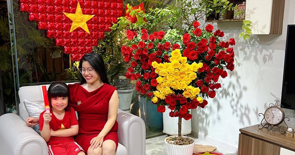 Góc decor vừa yêu nước vừa yêu nhà của gia đình nhỏ: Không gian chill đậm chất riêng mang màu cờ sắc áo