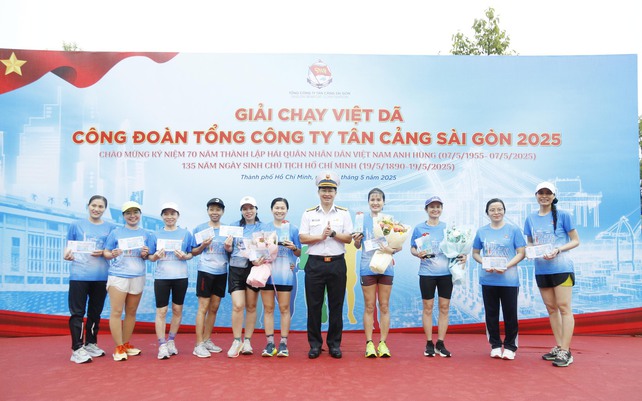 Giải chạy keo nha cai com truc tiep bong da dã Công đoàn Tân cảng Sài Gòn thu hút gần 500 cán bộ, đoàn viên tham gia