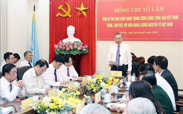 Tổng Bí thư Tô Lâm: Phát triển ứng dụng năng lượng nguyên tử phải là chiến lược lâu dài